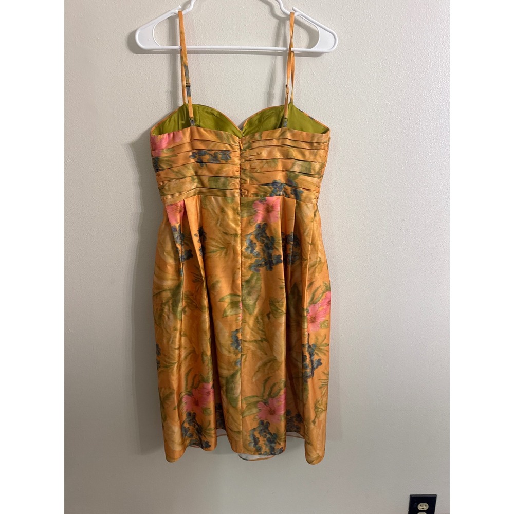 Anthropologie James Coviello Botanica Floral Cocktail Dress Women Size 10 - Picture 4 of 9